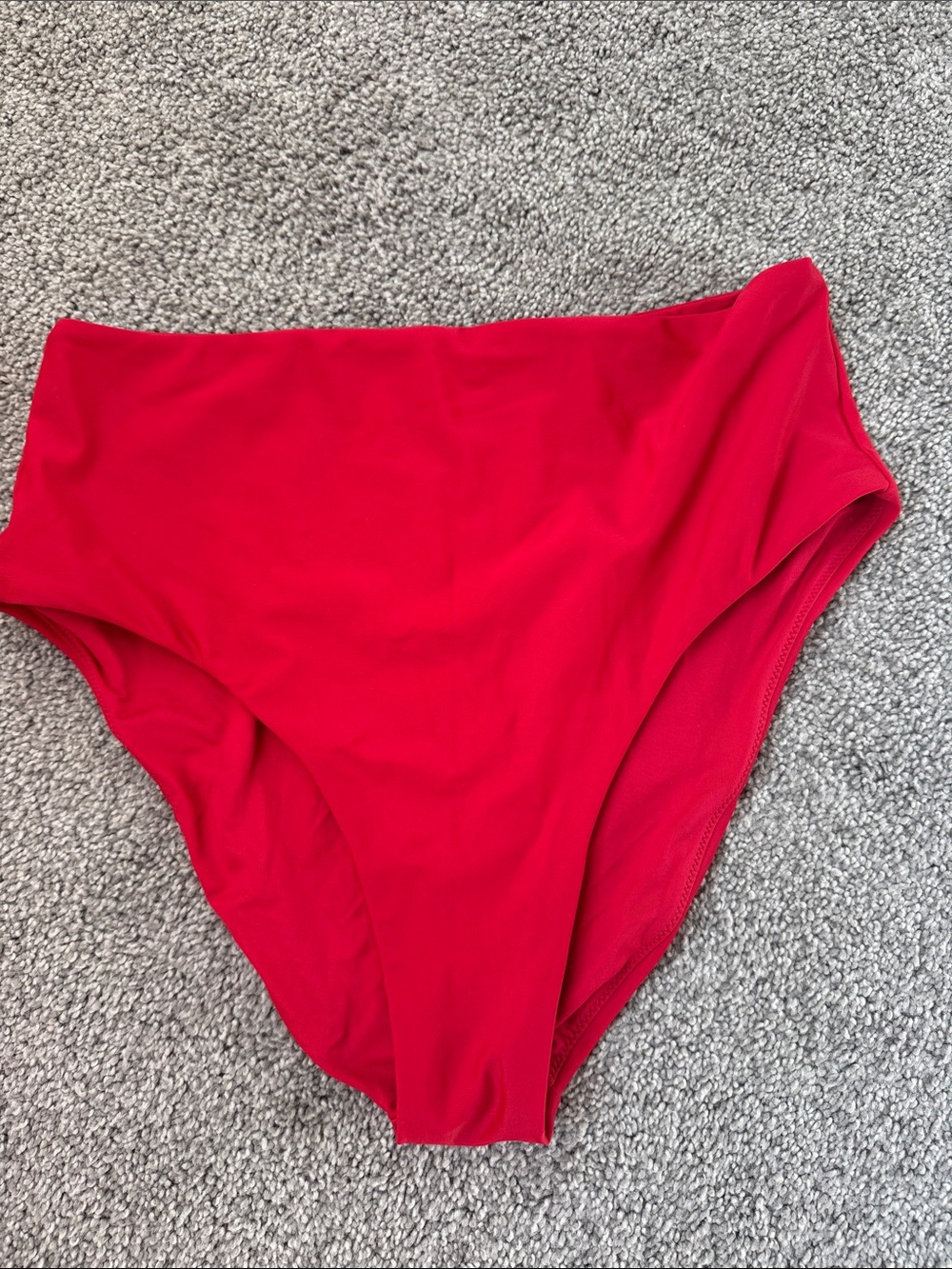 Quince High-Waist Red Women’s Swim Bottom